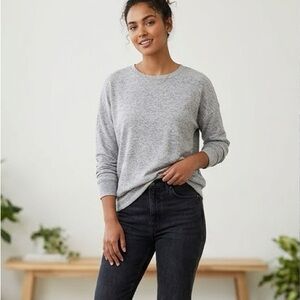 ARITZIA | Wilfred Free Oversized Gray Long Sleeve Sweater